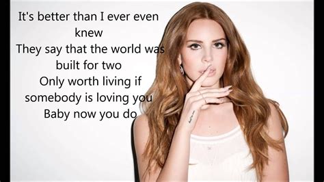 Lana Del Rey – Video Games Lyrics .